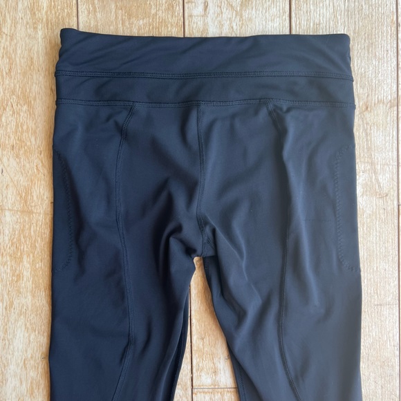 Lululemon Inspire Tight II Black Mesh Cropped Legging Luxtreme Size 6 - Picture 8 of 14